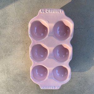 Le Creuset half dozen PINK egg holder stoneware.